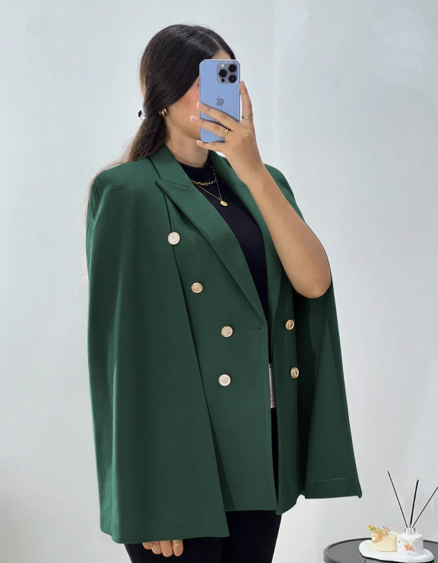 Cape Blazer Élégance Parisienne